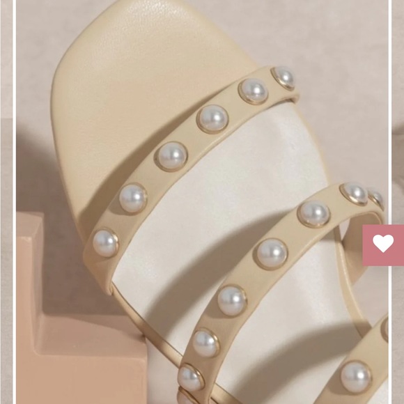 Like new Oasis Society Valerie Pearl Flat Slide Sandals Size 7.5 - Picture 4 of 11
